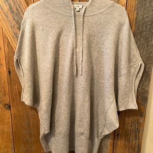 Vince Large Cashmere short sleeve grey hoodie sweater